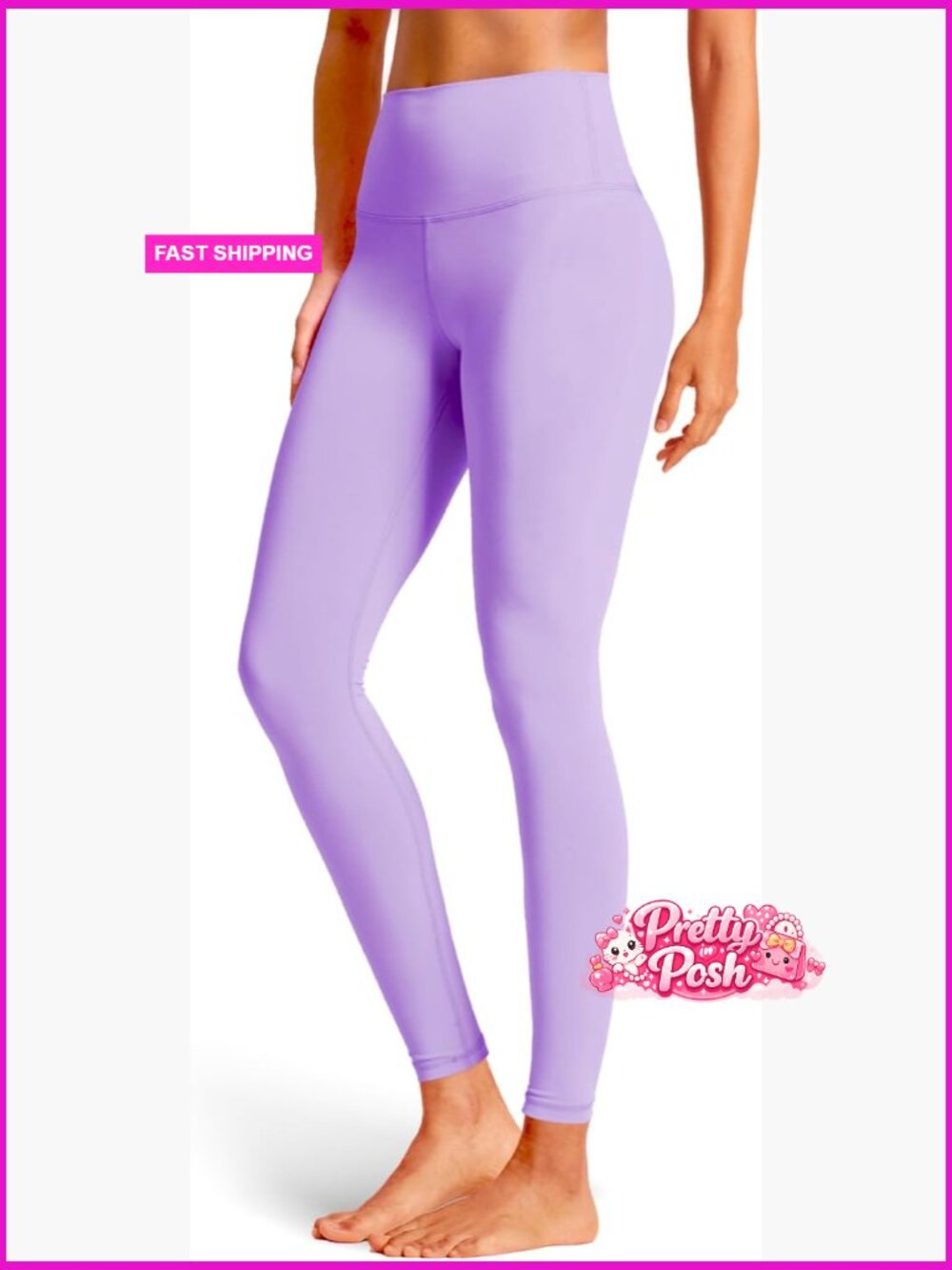Tummy Control Opaque Yoga Leggings - High Waisted Gym Workout Pants